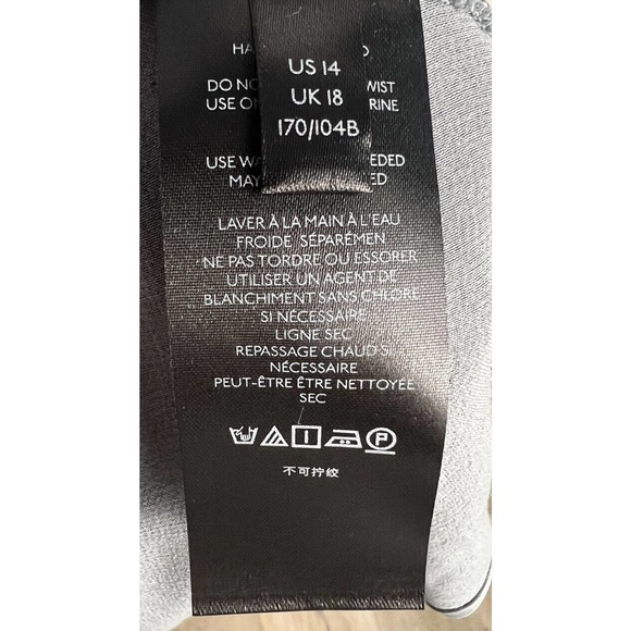 ANTHROPOLOGIE Women’s Madeline MIDI Dress Ruched Cap Sleeve Mock Neck Sz 14 - Picture 12 of 16